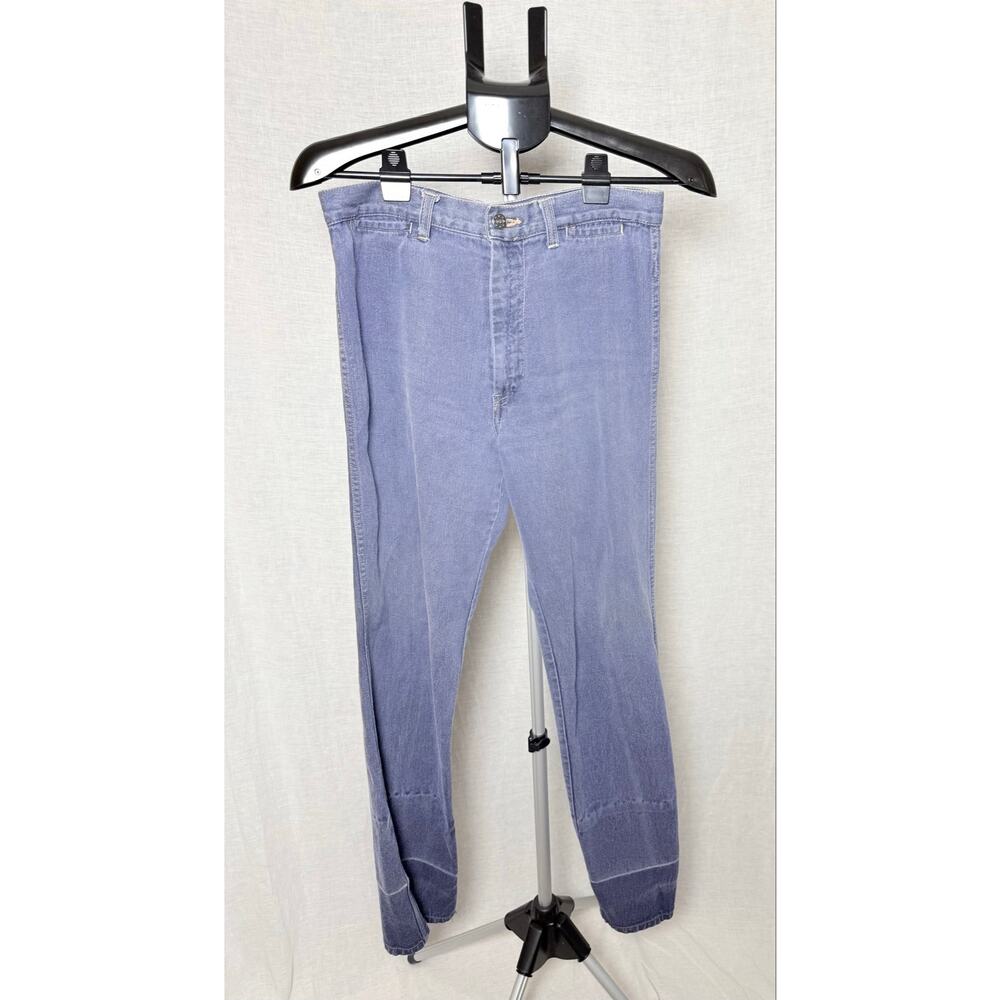 Vintage 1970s Longstreet Jeans High Waist Wide Leg Union Jack Label 
Size 13/14
